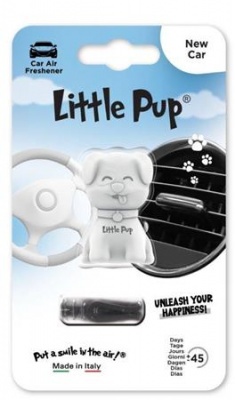 Autóillatosító, szellőzőrácsra, LITTLE JOE "PUP New Car", fehér
