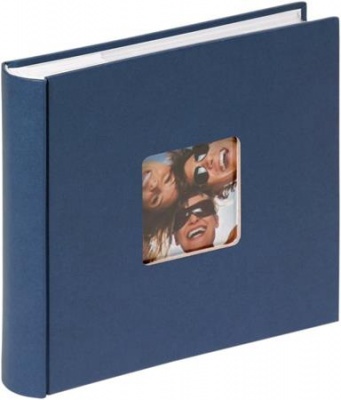 Fotóalbum, 200 fotó, 10x15 cm, "Walther Fun", sötétkék