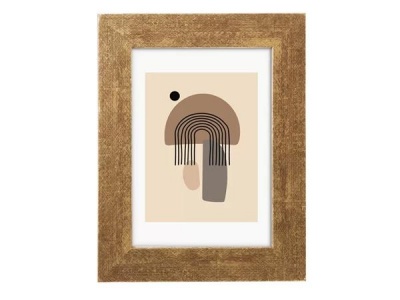 Képkeret, fa, 13x18 cm, "Goldbuch Ian", arany