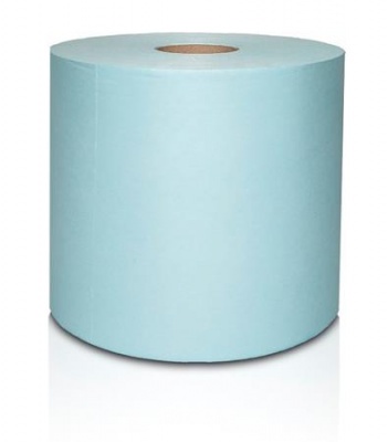 Törlőkendő, szöszmentes, tekercses, 1 rétegű, 200 lap, türkizkék