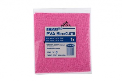 Törlőkendő, univerzális, 40x34 cm, BONUS "PVA MicroCLOTH", pink