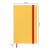 Beíró, A5, kockás, 80 lap, keményfedeles, LEITZ "Cosy Soft Touch", melegsárga